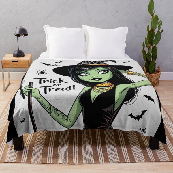 Item preview, Trick or Treat! Halloween witch cool cute design designed and sold by Vintage Designs +.
