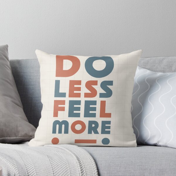 Item preview, Do Less, Feel More – Minimalist Motivational Poster designed and sold by Zenvo.