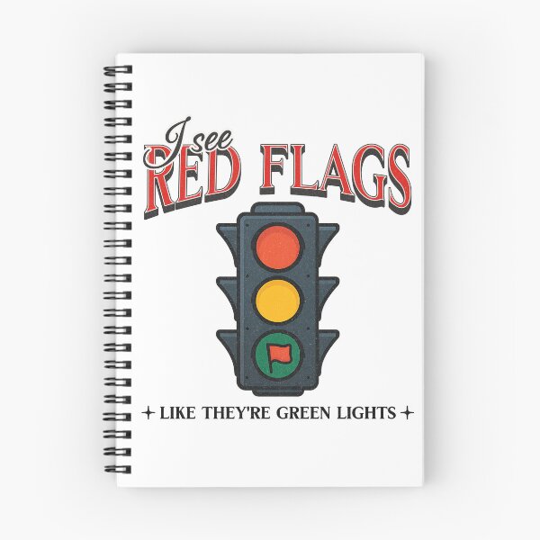 Artikelvorschau, Red Flag Humor – Ich sehe rote Flaggen wie grüne Lichter Design entworfen und verkauft von Honominu.