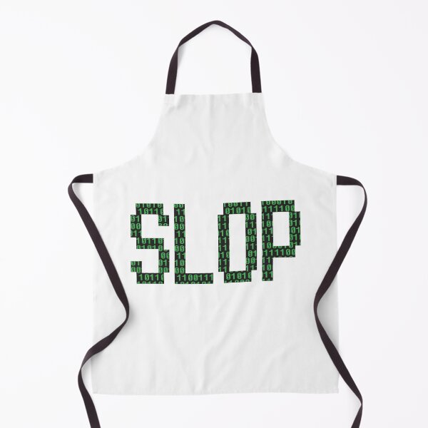 Item preview, SLOP in computer style font with a binary overlay. designed and sold by funkyworm.
