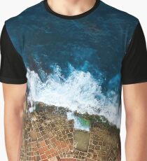 An aerial shot of the Salt Pans in Marsaskala Malta Graphic T-Shirt