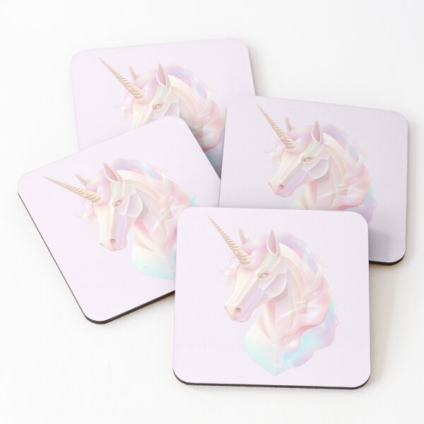 Item preview,  Unicorn Geometric Design - Pastel Minimalist Design, Soft Gradient & Cinematic Lighting Style designed and sold by BlissxPals.