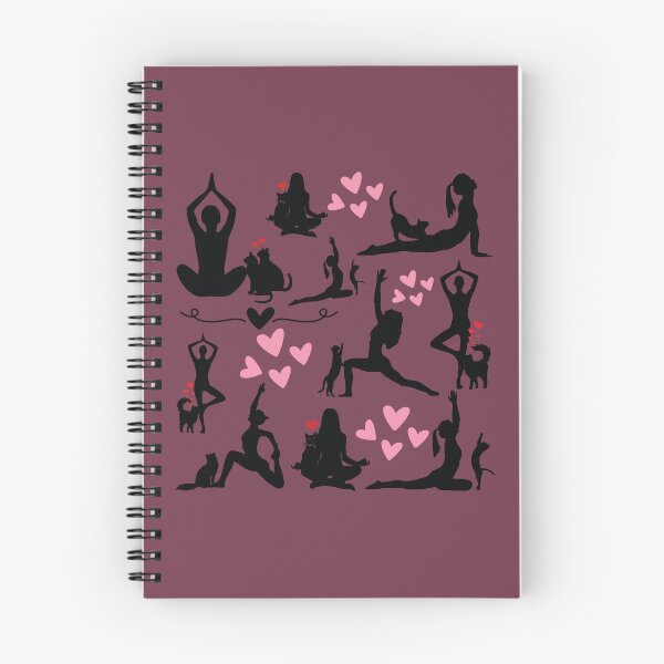 Item preview, Yoga with Meow Pattern designed and sold by HappyHavenStu.