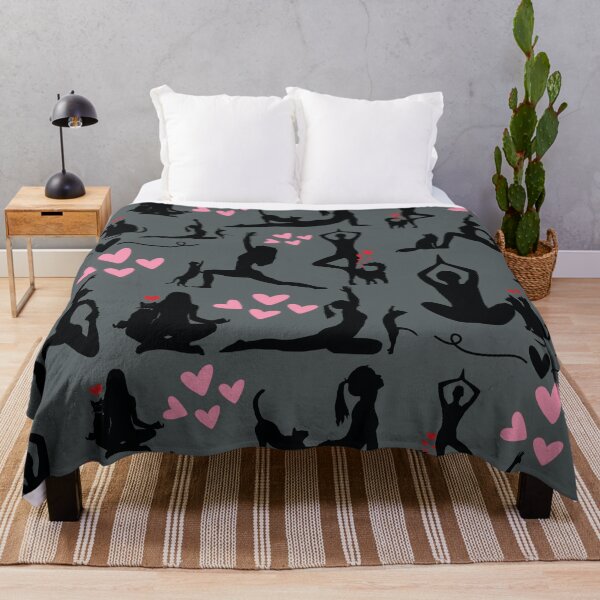Item preview, Yoga with Meow Pattern designed and sold by HappyHavenStu.