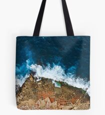 An aerial shot of the Salt Pans in Marsaskala Malta Tote Bag