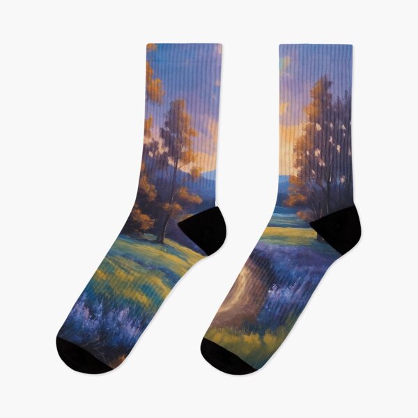 Item preview, The Winding Path at Sunset designed and sold by REPTISLAV.