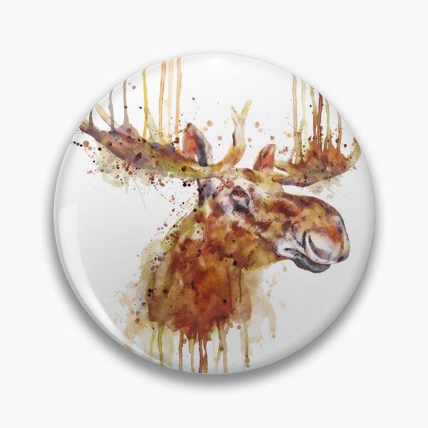 Item preview, Watercolor Moose Head designed and sold by caracatita75.