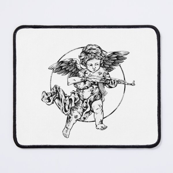 Item preview, Saint Kalashnikino, Patron of Warning Shots designed and sold by Pirate-Printer.