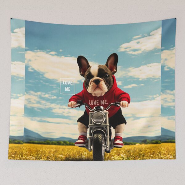 Item preview, [ME] French Bulldog Moto Rider 2 (love me in Japan) designed and sold by S9View.