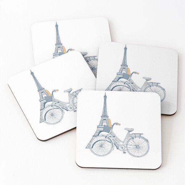 Item preview, Vintage Parisian Eiffel Tower Bicycle Tour designed and sold by allogy.