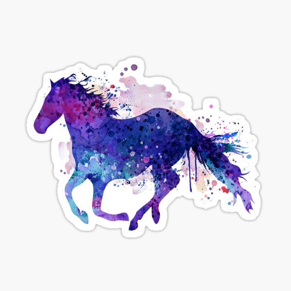 Item preview, Galloping Horse Watercolor designed and sold by caracatita75.