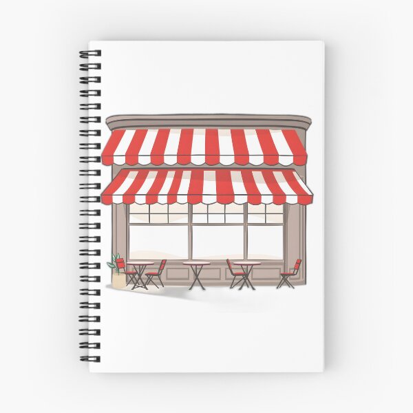 Item preview, Charming Parisian Cafe with Striped Awning designed and sold by allogy.