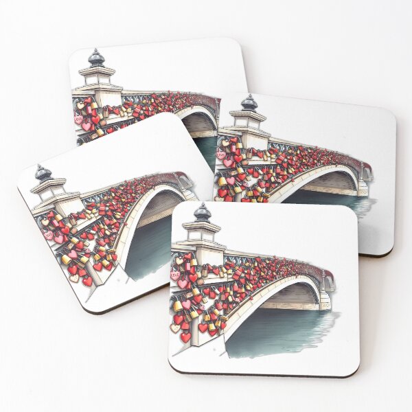 Item preview, Parisian Love Locks Bridge Romantic Scene designed and sold by allogy.