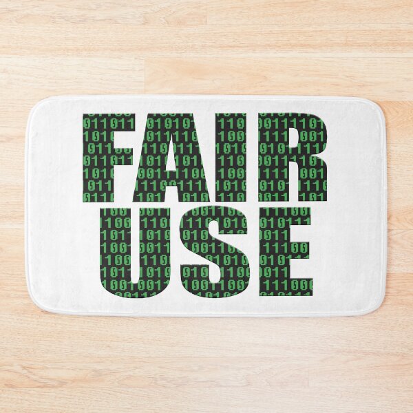 Item preview, The words FAIR USE in impact font with a binary overlay crumbling designed and sold by funkyworm.