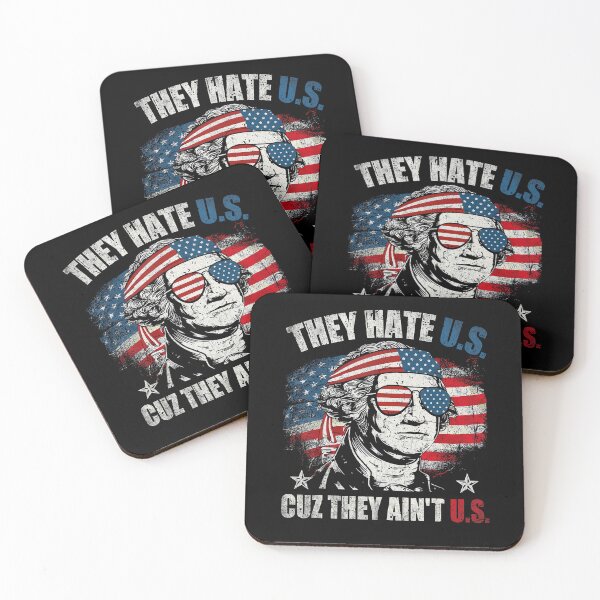 Item preview, They Hate Us Cuz They Ain't Us USA American Flag 4Th Of July designed and sold by Cute-Collection.