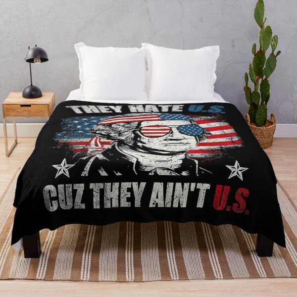 Item preview, They Hate Us Cuz They Ain't Us USA American Flag 4Th Of July designed and sold by Cute-Collection.