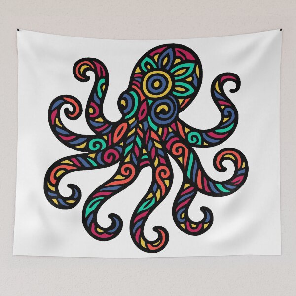 Item preview, Intricate octopus designed and sold by SpectrumShine.
