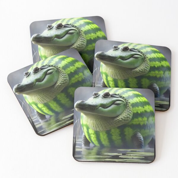 Item preview, Glorbo Fruttodrillo – Watermelon Alligator Brainrot Meme designed and sold by EmeraldeaArt.