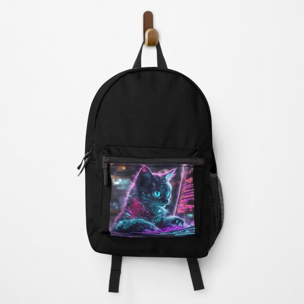 Item preview, Neon Cyber Cat – sudo rm -rf / designed and sold by CyborgCats.
