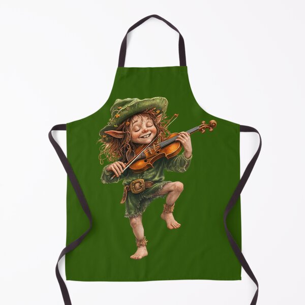Item preview, MUSIC IS MY THERAPY, LEPRECHAUN PLAYING A FIDDLE, GOBLINCORE designed and sold by Danicus666.
