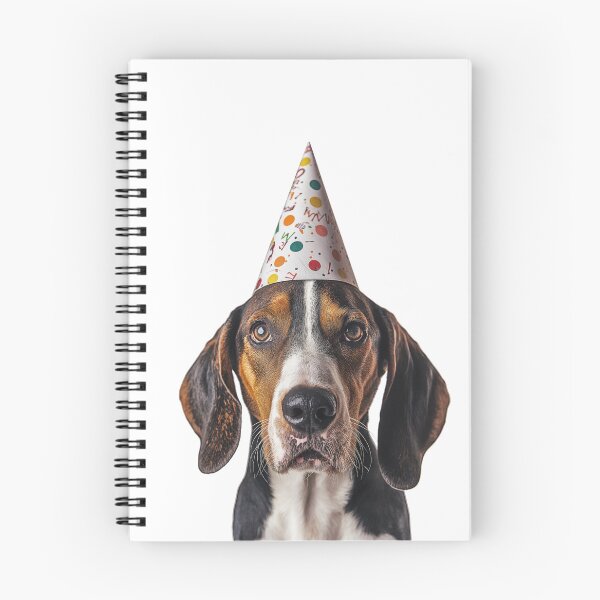 Item preview, Cute Treeing Walker Coonhound dog with Party Hat Birthday Celebration designed and sold by LazyOwlStore.