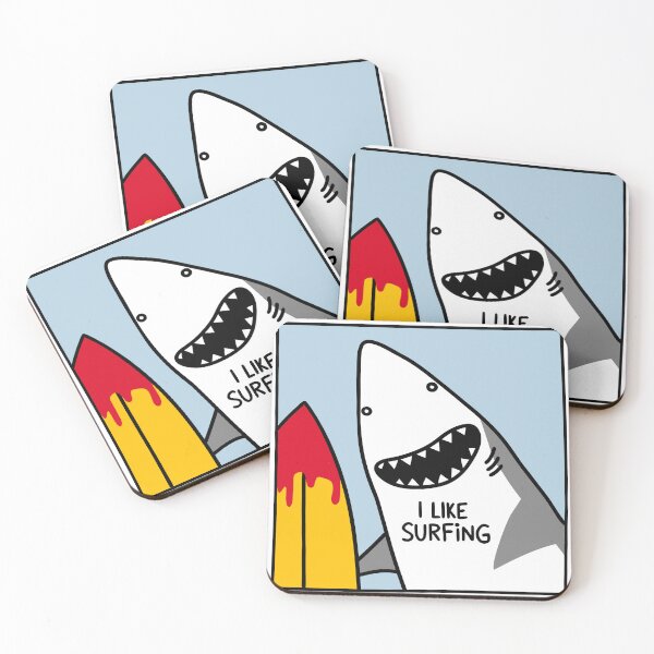 Item preview, Funny Shark - Surfing Black Humor designed and sold by TheHellSong.