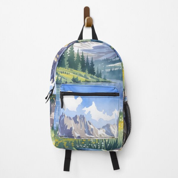 Item preview, Rocky Mountain National Park: Summer Peaks Under a Clear Blue Sky designed and sold by LSVart.