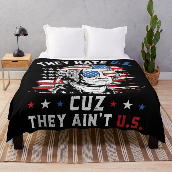 Item preview, Retro They Hate Us Cuz They Ain't Us USA American Flag 4Th Of July designed and sold by Cute-Collection.