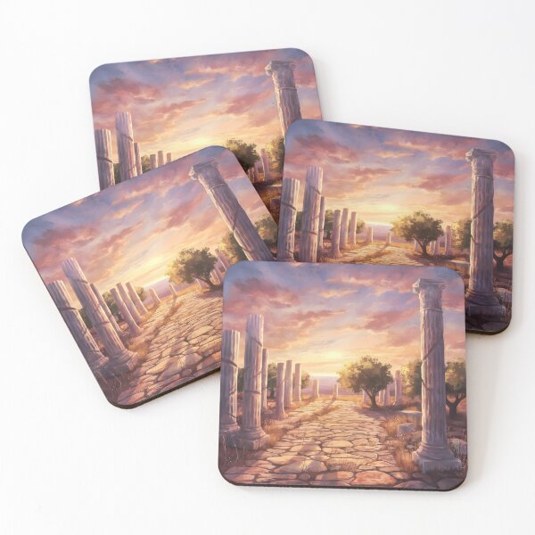 Item preview, Salamis Ruins, Famagusta: Mediterranean Sunset Amber Glow designed and sold by LSVart.