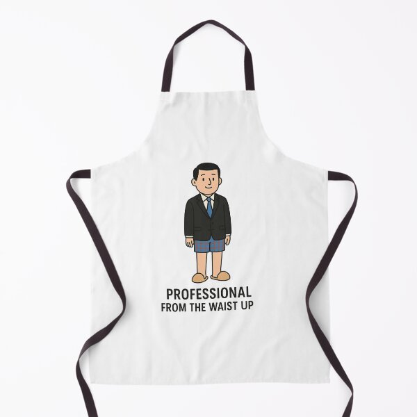 Item preview, Work-From-Home Funny Illustration "Professional From The Waist Up" designed and sold by OikieToikie.