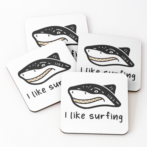 Item preview, Funny Shark -  surfing silly joke designed and sold by TheHellSong.