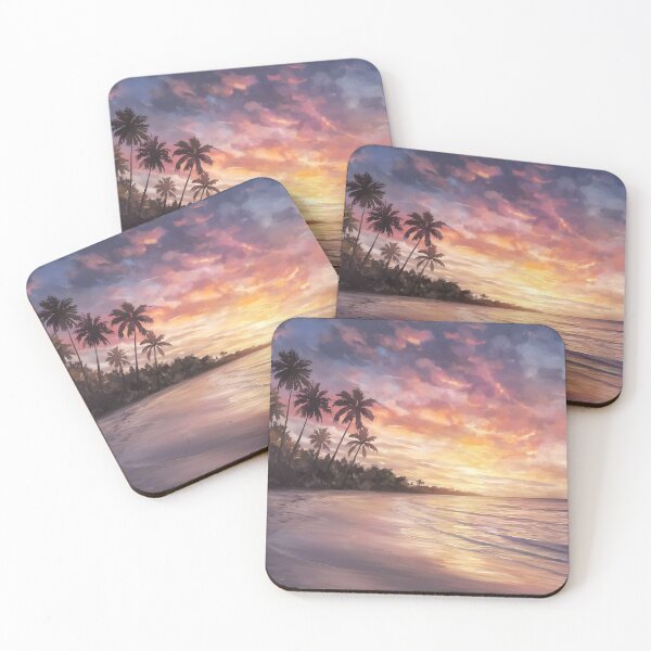 Item preview, Siesta Key Beach, Florida: Fiery Sunset Serenity designed and sold by LSVart.
