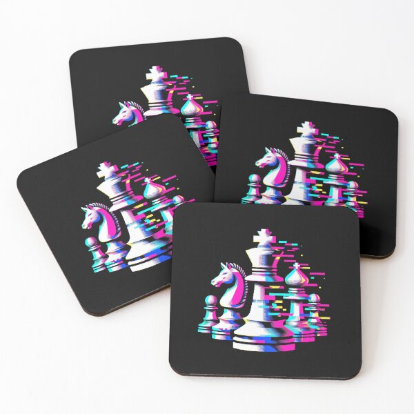 Item preview, King Chess Piece Glitch Aesthetic Board Game Fun  designed and sold by BeaverFriends.