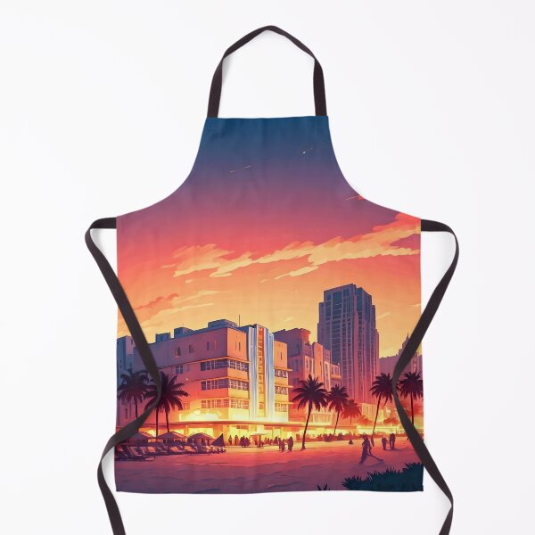 Item preview, South Beach, Miami: Sunset Hues of Coral, Magenta & Gold designed and sold by LSVart.