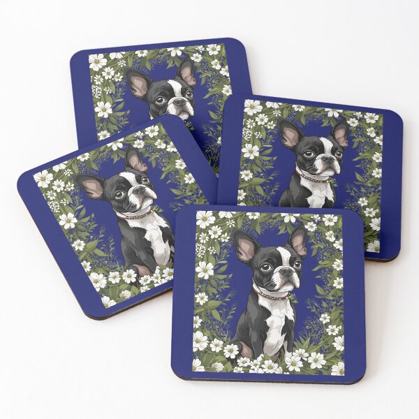 Item preview, Boston Terrier And Massachusetts Mayflowers 3 designed and sold by taiche.