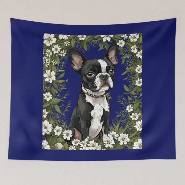 Item preview, Boston Terrier And Massachusetts Mayflowers 3 designed and sold by taiche.