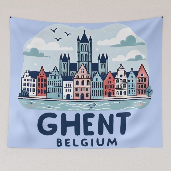 Item preview, Ghent Belgium designed and sold by WanderlustCoCo.