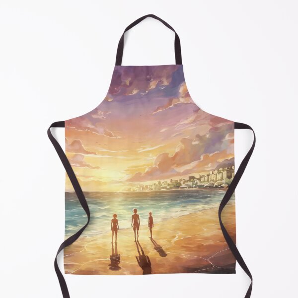 Item preview, Spiaggia di Baia Verde at Sunset: Blazing Twilight over Gallipoli designed and sold by LSVart.