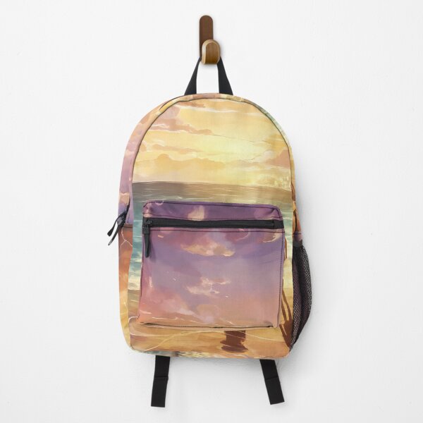 Item preview, Spiaggia di Baia Verde at Sunset: Blazing Twilight over Gallipoli designed and sold by LSVart.