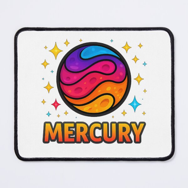 Item preview, Mercury – Psychedelic Celestial Planet Art designed and sold by sifo2024.