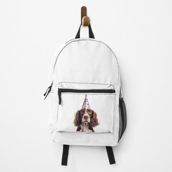 Item preview, Cute Welsh Springer Spaniel dog with Party Hat Birthday Celebration designed and sold by LazyOwlStore.