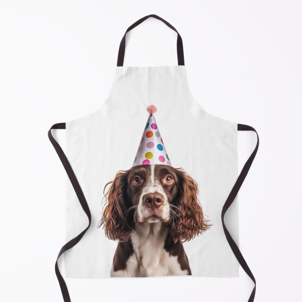 Item preview, Cute Welsh Springer Spaniel dog with Party Hat Birthday Celebration designed and sold by LazyOwlStore.