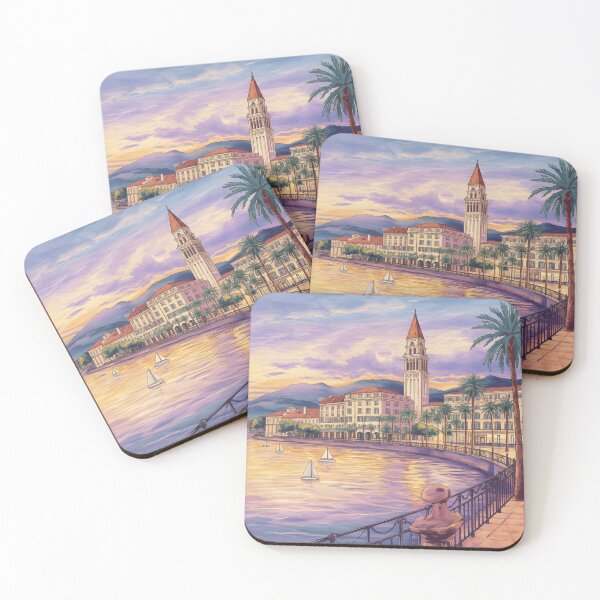 Item preview, Split, Croatia: Sunlit Riva Promenade designed and sold by LSVart.