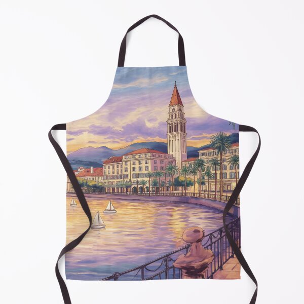 Item preview, Split, Croatia: Sunlit Riva Promenade designed and sold by LSVart.