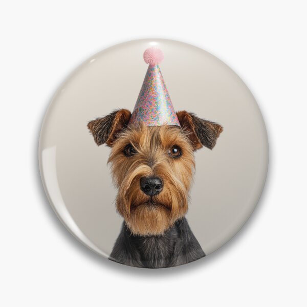 Item preview, Cute Welsh Terrier dog with Party Hat Birthday Celebration designed and sold by LazyOwlStore.