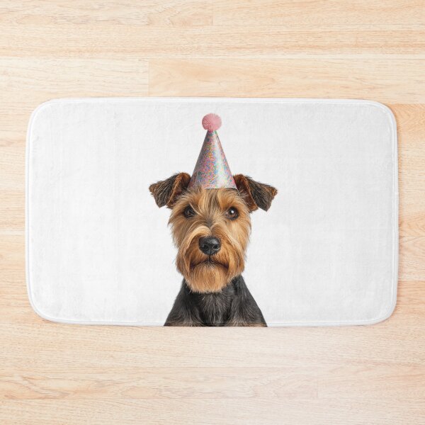 Item preview, Cute Welsh Terrier dog with Party Hat Birthday Celebration designed and sold by LazyOwlStore.
