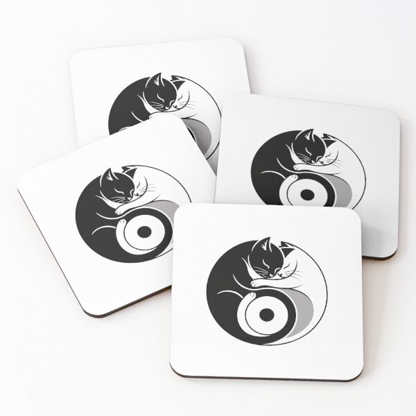 Item preview, Yin Yang Balancing Cats designed and sold by Mateusz Majcherek.