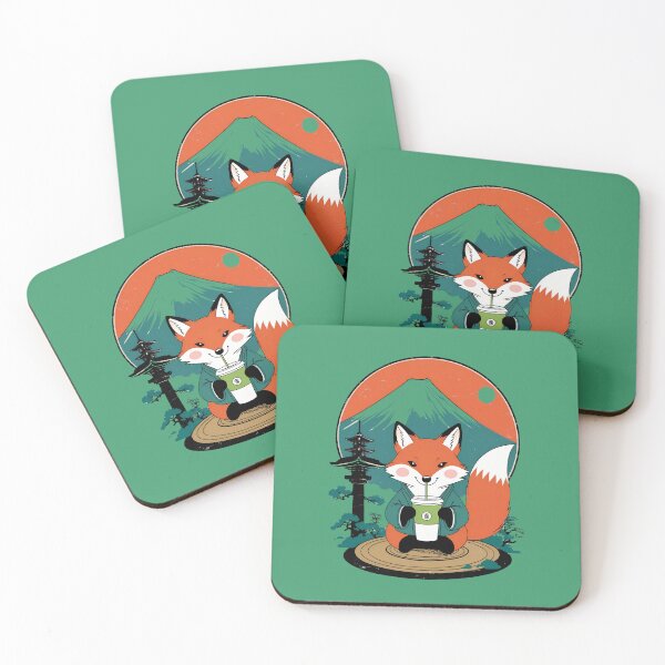 Item preview, Cute Fox Drinking designed and sold by Anno Meister.