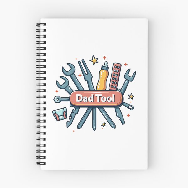 Item preview, Dad Tool Collection – Circular Cartoon Illustration designed and sold by ebocraft.