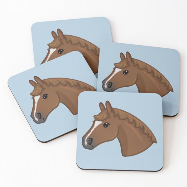 Item preview, Cartoon Chestnut Pony - Horse Portrait Illustration  designed and sold by Art By Drina.